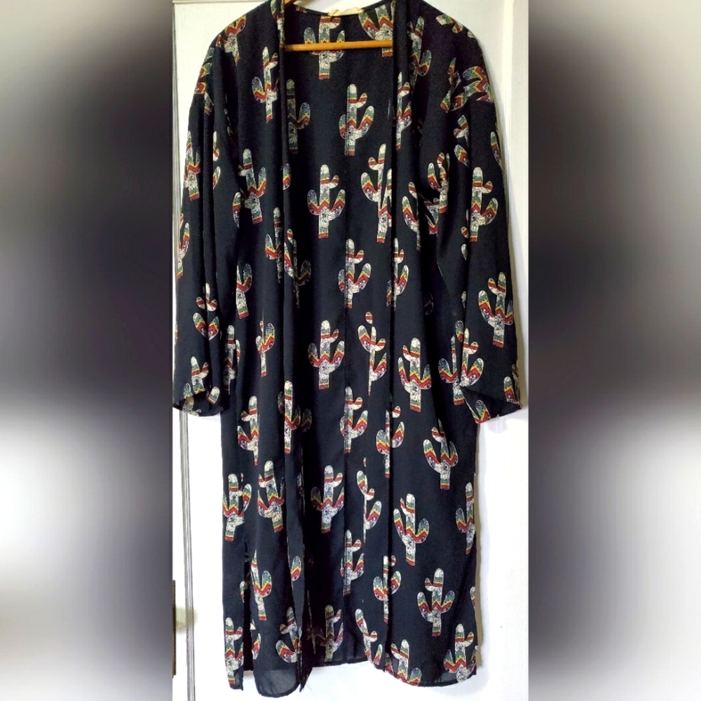 🍑🐎Westen Cactus Duster Kimono Wrap🐎🤠🌵